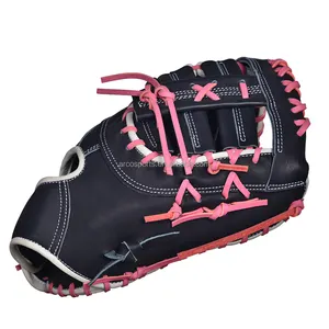 促销专业工厂制造击球手套软手保护定制棒球击球手套
