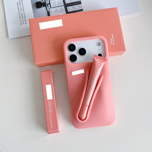 Étui de téléphone personnalisé de luxe pour <span class=keywords><strong>iPhone</strong></span> 16 15 14 Pro Max, <span class=keywords><strong>coque</strong></span> en TPU silicone avec porte-rouge à lèvres et porte-gloss - Product Image 5