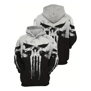<span class=keywords><strong>Felpa</strong></span> <span class=keywords><strong>con</strong></span> Cappuccio Invernale da Uomo, Design <span class=keywords><strong>Teschio</strong></span> 3D Nero, Traspirante ed Ecologica, Personalizzabile <span class=keywords><strong>con</strong></span> Sublimazione, Vendita all'Ingrosso - Product Image 3