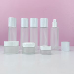 Custom logo 20ml 60ml 100ml Round Empty Skincare Packaging Cosmetic Lotion <b>Pump</b> <b>Bottle</b> Face Serum <b>Bottle</b> with <b>Pump</b> - Product Image 2