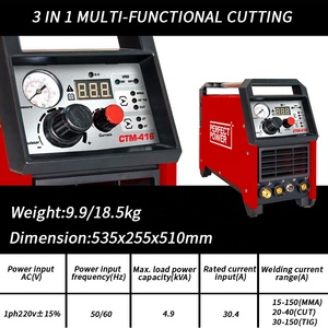 6 In 1 Zowel Lasmachine Als Snij-CTM-416 Lasmachine Combo Snijmachine Plasmasnijder Mma Mig Ac/Dc Tig Lasser - Product Image 5