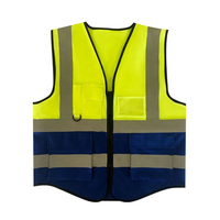 Veste de sécurité réfléchissante haute visibilité ANSI classe 2 Flash LED tissu Oxford Polyester jaune Fluorescent/Orange imperméable