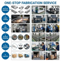 Composants de pliage de tôles en acier doux/acier au carbone/acier inoxydable, enduits de poudre noire en usine, pièces découpées au laser