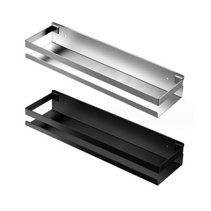 <strong>Kitchen</strong> Bathroom Accessories <strong>Shower</strong> Shelf Wall Mounted Storage Organizer Rack Bathroom Shelf with Black Color - Product Image 1