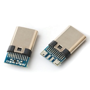 <span class=keywords><strong>USB</strong></span> Kết Nối <span class=keywords><strong>Usb</strong></span> C Kết Nối Cắm 24pin Type-C 4 Lõi Hàn Dây Với Pcb Nam Cắm C Loại Kết Nối - Product Image 2