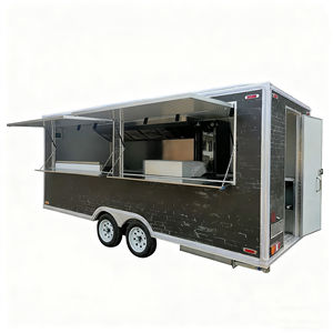 Carrito de Comida Rápida Multifuncional con Ventana Doble para Fideos Turcos, Helados y Otros Alimentos, Remolcable, de Acero Inoxidable, con 4 Ruedas - Product Image 1