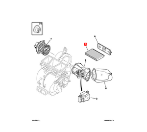 ไส้กรองแอร์คาร์บอนกัมมันต์ 647975 6479.75 สำหรับเปอโยต์ 307 ซีตรอง ซี4 - Product Image 5