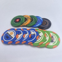 Jetons de poker en céramique NFC QINLONG LUXURY 40MM NOUVEAU DESIGN - LOGO PERSONNALISÉ ÉCOLOGIQUE ET DURABLE pour UTILISATION AU CASINO