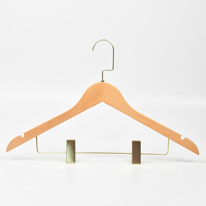 Bán Buôn Chất Lượng Hàng Đầu Gỗ Phù Hợp Với Móc Áo Biểu Tượng Tùy Chỉnh Vàng Móc Treo Bằng Gỗ Tự Nhiên Móc Cho Quần Áo Cửa Hàng - Product Image 6