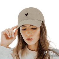 Casquette de baseball unisexe en coton kaki non structurée, style vintage délavé, brodée, pour femme et homme
