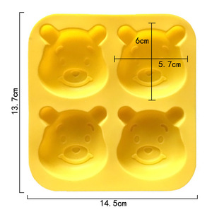Molde para hornear de silicona con forma de oso, molde antiadherente de grado alimenticio para pastel/Chocolate/jabón, herramienta para hornear DIY para el hogar, cocina y panadería - Product Image 3