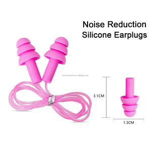 Bouchons d'oreilles réutilisables en silicone, étanches, anti-bruit, protection auditive pour dormir, nager, concerts, études, ronflements - Product Image 3
