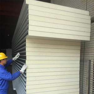 Paneles de Pared EPS de Eficiencia Energética Mejorada, Paneles Sándwich de <span class=keywords><strong>Poliuretano</strong></span>/Poliestireno/Lana de Roca/PIR - Product Image 5