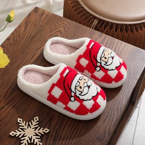 HF natale esplosione inverno casa per pantofole Babbo Natale cotone <span class=keywords><strong>con</strong></span> pelliccia TPR uomo e <span class=keywords><strong>donna</strong></span> lana per pantofole - Product Image 4