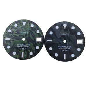 ETA 28.5 DG2813/2836/2824 황제의 대신 밭 3804 821A NH35 NH36 자동 운동 시계를 위한 8215mm 광택이 없는 시계 다이얼 녹색 빛난 다이얼 - Product Image 5