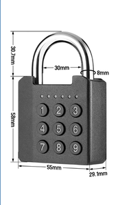 <span class=keywords><strong>Cadenas</strong></span> <span class=keywords><strong>à</strong></span> combinaison extérieur antivol sans clé avec batterie remplaçable pour abri de jardin, garage, portail, <span class=keywords><strong>casier</strong></span> - Product Image 3