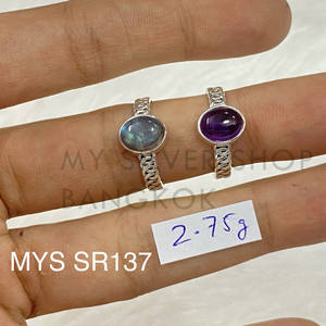 Bague en labradorite naturelle, fabriquée en argent sterling 925 massif, bagues en pierres précieuses, cadeau idéal pour elle à un prix raisonnable - Product Image 5