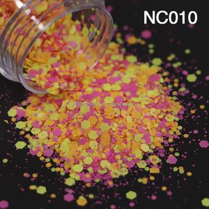 Brillos Cosméticos <span class=keywords><strong>Mate</strong></span> de Colores Neón, Brillos Gruesos para Manualidades, <span class=keywords><strong>Uñas</strong></span> y Rostro, 12 Colores para Vasos, Resina, Manualidades, Decoración de Fiestas - Product Image 1