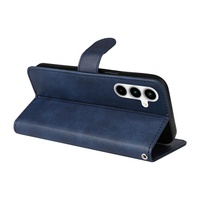 Étui portefeuille à rabat en cuir PU tendance avec fentes pour cartes pour Samsung A35 A55 5G – Coques arrière pour téléphones portables pour hommes, femmes et filles