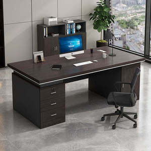 Escritorios Multiusos para Oficina a <span class=keywords><strong>Precio</strong></span> de Mayoreo, Escritorios para Personal, Escritorio de Madera Simple Tipo I con Cajones de Almacenamiento para Oficina en Casa - Product Image 2