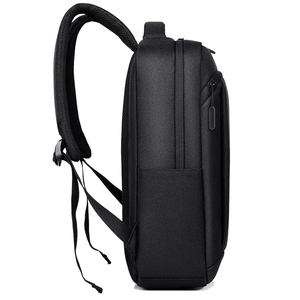 Sac à dos d'affaires noir pour homme, sac à dos minimaliste pour ordinateur portable, sac de voyage imperméable en Oxford, grande capacité, sac à bandoulière pour le travail, OEM ODM - Product Image 2