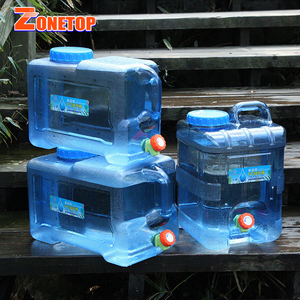 Zonnetop — réservoir d'eau en plastique, seau d'eau de Camping carré pour l'extérieur avec robinet, PC de qualité alimentaire, 10l 15l 20l - Product Image 3