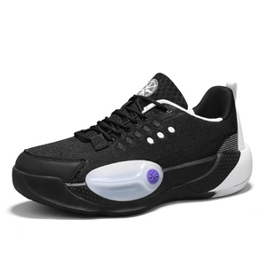 Chaussures de <span class=keywords><strong>basket</strong></span>-ball pour hommes et femmes, tendance classique, OEM ODM, sport, entraînement en plein air, compétition, durables, déportivas, souples, à enfiler - Product Image 2