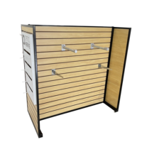 Étagère gondole de vêtements de supermarché étagère de magasin de détail support de stockage Slatwall vêtements présentoir de vêtements au détail