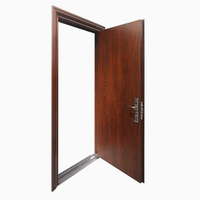 Porte d'entrée en acier de luxe moderne, serrure multipoints, insonorisée, ignifuge, isolation thermique, porte de sécurité en métal, extérieure