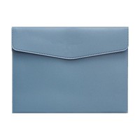 Porte-documents A4/A5 en PU grande capacité avec fermeture à pression métallique, personnalisable avec logo pour réunions, affaires, étudiants et promotion.