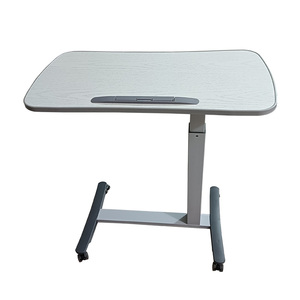 <span class=keywords><strong>Tavolino</strong></span> Pieghevole Mobile con Struttura <span class=keywords><strong>in</strong></span> Acciaio, <span class=keywords><strong>Altezza</strong></span> <span class=keywords><strong>Regolabile</strong></span>, per Cura dei Pazienti a Casa e <span class=keywords><strong>in</strong></span> Ospedale - Product Image 2