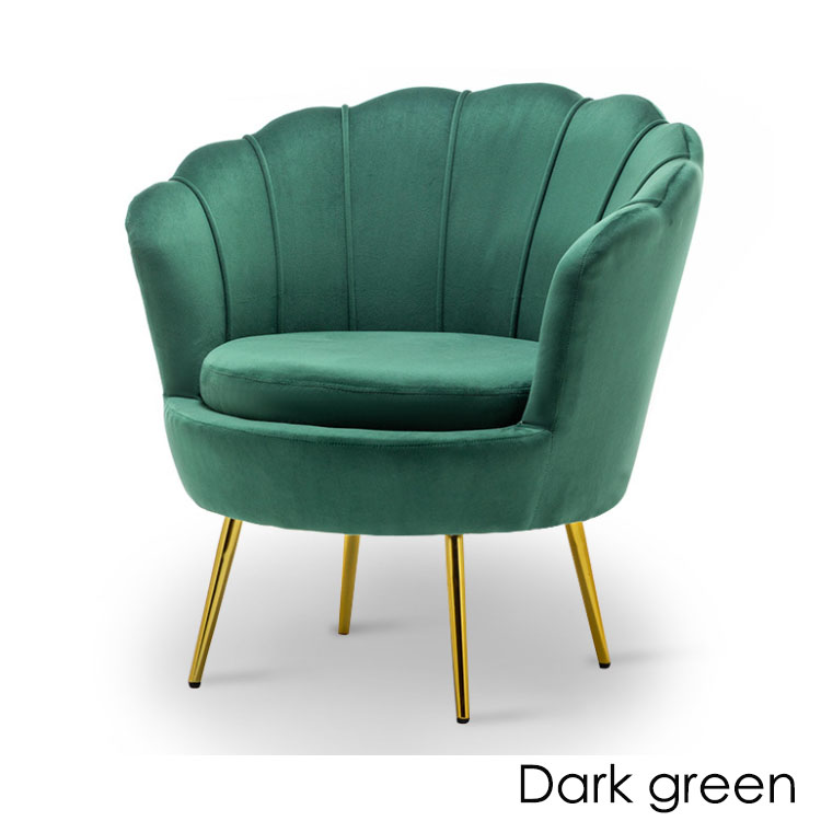 Nordic fabric small apartment single sofa leisure balcony bedroom clothing store dessert shop sofa chair