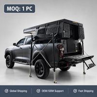 Camper de luxe sur pick-up tout-terrain à énergie solaire avec batterie au lithium pour la vie hors réseau