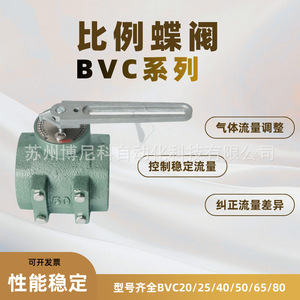 Vanne papillon proportionnelle linéaire BVC20 à commande manuelle pour la limitation du débit de gaz naturel - Product Image 3