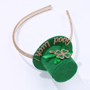 Diadema de Trébol de Cuatro Hojas de la Suerte, Varios Colores, Moda, Plástico y Tela, Talla Única para Niños, Fiesta del Día de San Patricio - Product Image 4