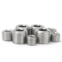 Fixations en acier inoxydable, grande quantité de bouchons hexagonaux forgés par points, bouchons hexagonaux à tête cylindrique, bouchons de goulotte