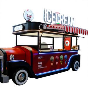 Venta Directa de Fábrica, Camión de Comida Totalmente Equipado de Fibra de Vidrio, Resistente a la Corrosión, para Helados, Pizza, Barbacoa, Snacks y Papas Fritas - Product Image 1