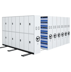 Kim loại hiện đại di động dày đặc Kệ thép lưu trữ tiết kiệm không gian lưu trữ tập tin tủ cho văn phòng nhà và trường học sử dụng - Product Image 3