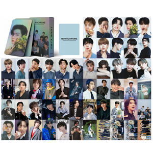 Precio de Fábrica Ídolo KPOP 55 Piezas/Caja V <span class=keywords><strong>JIN</strong></span> SUGA RM JIMIN JK Bangtan Boys MONOCHROME Pop-Up Tarjeta Fotográfica Holográfica Láser Lomo - Product Image 1