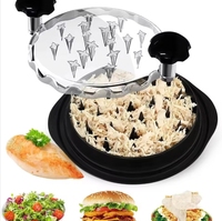 Outil à déchirer la viande de poulet, déchiqueteur de viande BBQ avec poignées antidérapantes, pour poulet, poitrine de porc, bœuf, sans BPA