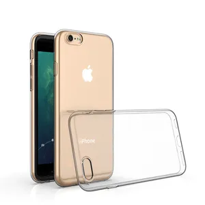 ขายส่งนุ่ม TPU คริสตัลสำหรับ iPhone 6วินาทีกรณีใสสูงล้างโทรศัพท์ที่อยู่อาศัยสำหรับ iPhone 6ปกหลัง