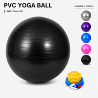 Ballon de yoga en PVC léger pour massage, amincissement corporel, entraînement de l'équilibre, correction de la posture, rééducation et étirement