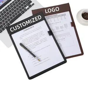 Porte-documents en cuir PU pour bureau d'affaires A4 A5 A6