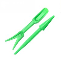 Semoir manuel en plastique type seringue pour semis, outil de plantation de points, pour légumes et fleurs, petit outil de jardinage pour plateau de semis