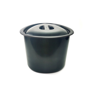 Customized <b>Commode</b> Toilet <b>Chair</b> Black Plastic Portable With Lid For Home Use - Product Image 2