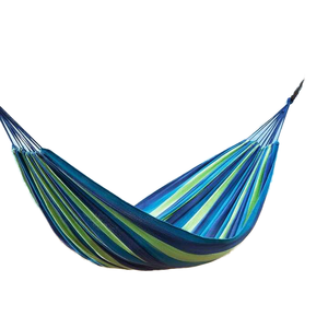 Venta caliente Mochila de viaje al aire libre Senderismo <span class=keywords><strong>Hamaca</strong></span> de lona de algodón plegable <span class=keywords><strong>Colgante</strong></span> de camping simple o doble - Product Image 3