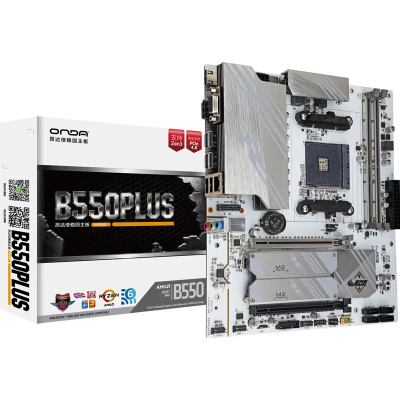 Otherboard-placa base AMD b550 de 16Gb RAM, Accesorios para ordenador de PLUS-2.5G-W 550, CPU AMD b550