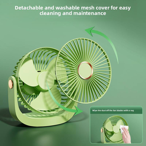 Mini ventilador de escritorio para el verano, portátil y silencioso, para uso en oficina y al aire libre. - Product Image 4