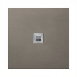 Receveur de douche carré Estasi 90 x 90 cm gris tourterelle surface antidérapante pour salle de bain - Product Image 3