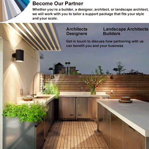 מטבח חיצוני לפיצה לתנור פיצה לתנור ריהוט גן סט נירוסטה חיצוני ארון מטבח עם כיור - Product Image 4